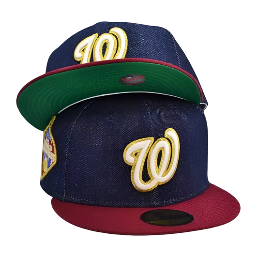 Washington Nationals indigo denim two-tone New Era 59Fifty fitted hat