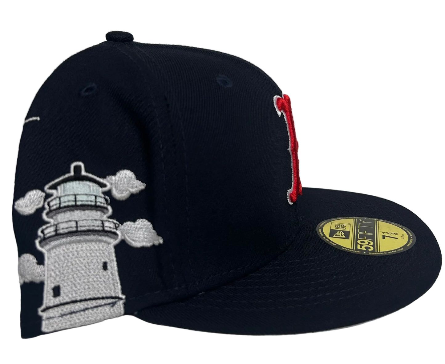 Navy Blue Boston Red Sox Cloud Icons New Era 59Fifty Fitted