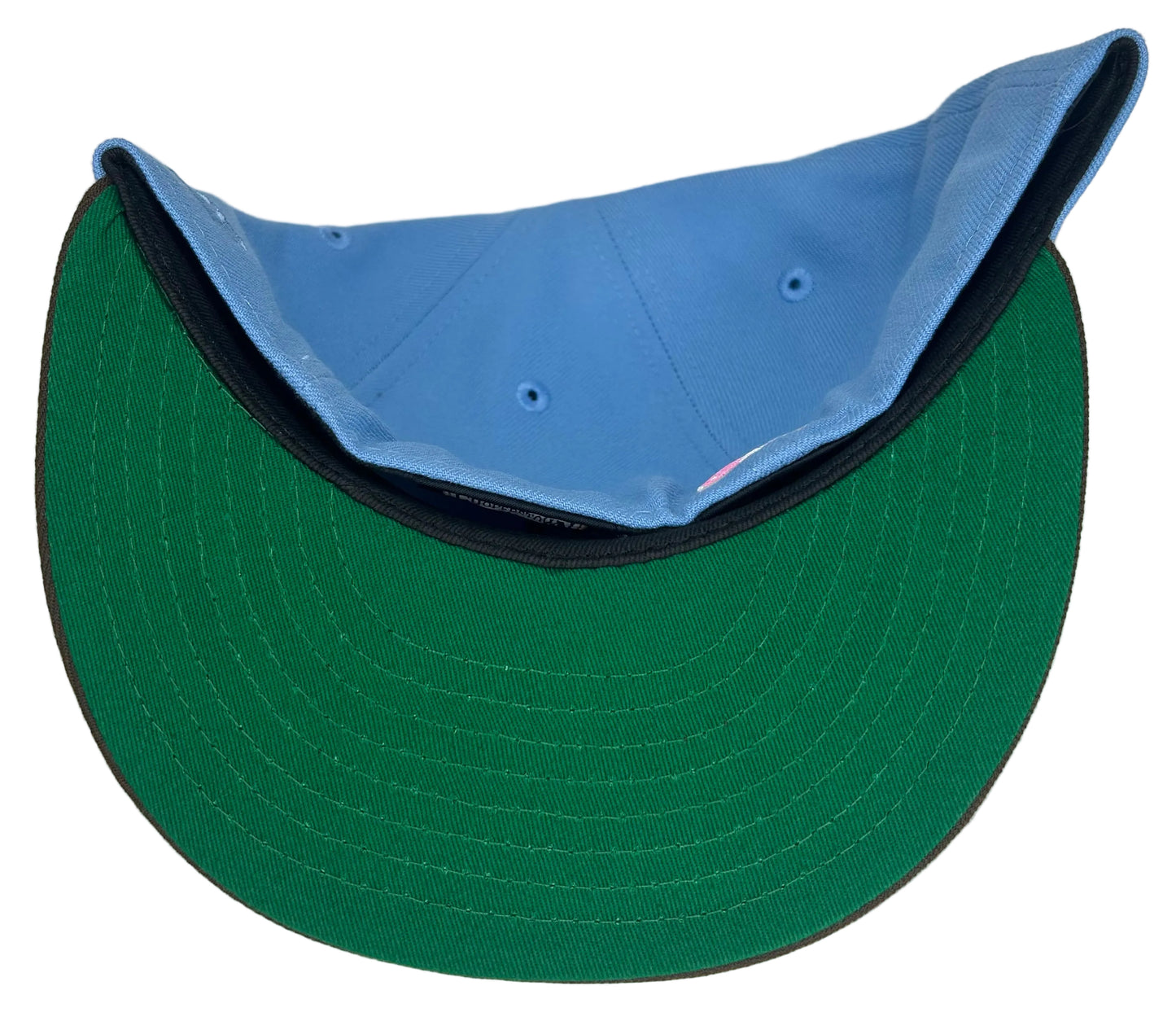 New Era 59FIFTY San Francisco Giants 2000 Inaugural Season fitted hat with a sky blue crown, brown visor.