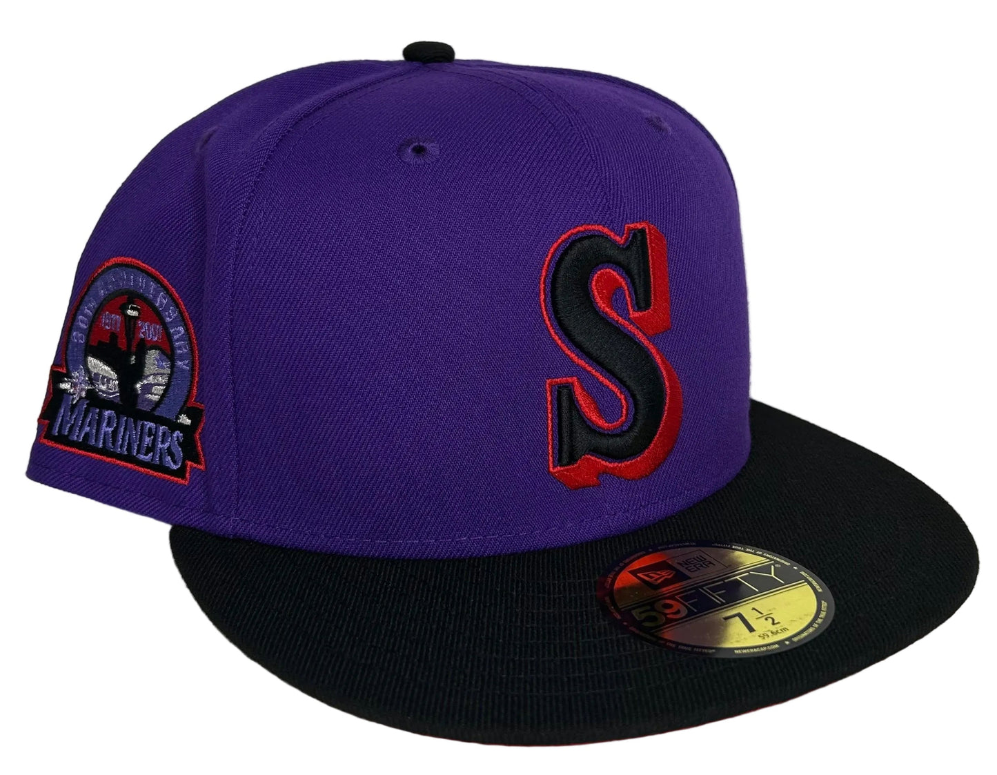 New Era Seattle Mariners T-Dot 30th Anniversary Patch HC Exclusive 59Fifty Fitted Hat.