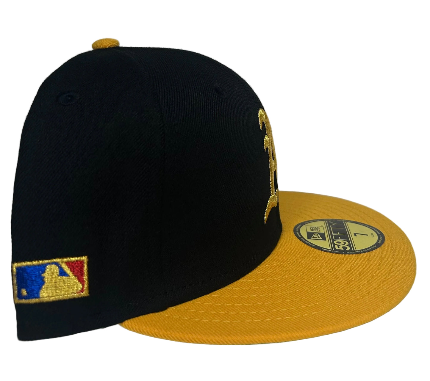 NEW ERA 59Fifty "$HORT DOGG" OAKLAND Athletics FITTED HAT (BLACK/ GOLD).