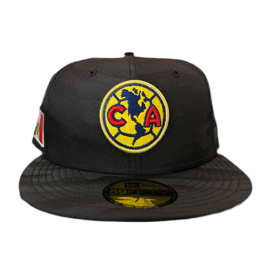 New Era 59fifty Liga MX Club America “Black ops” Fitted