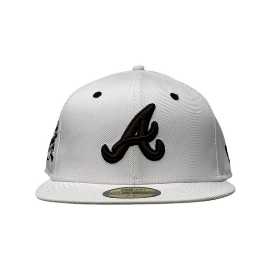 New Era 59fifty - Atlanta Braves - White / Chocolate Brown