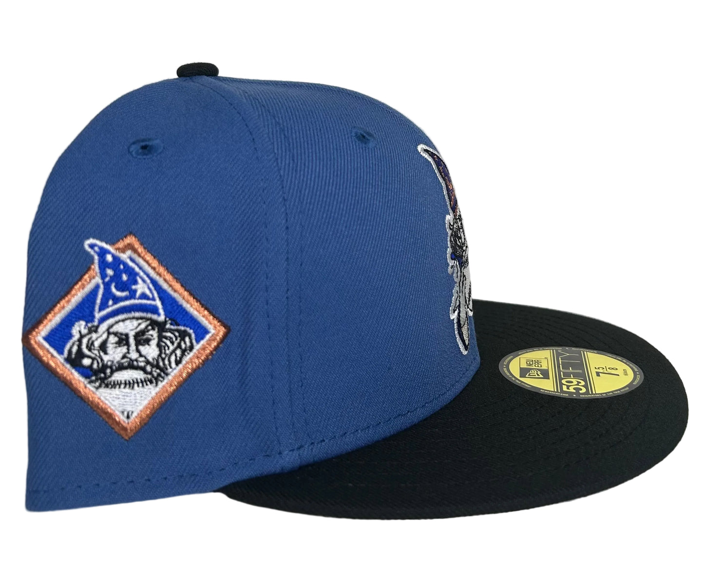 New Era 59Fifty fitted cap features an embroidered Fort Wayne Wizards logo patch.
