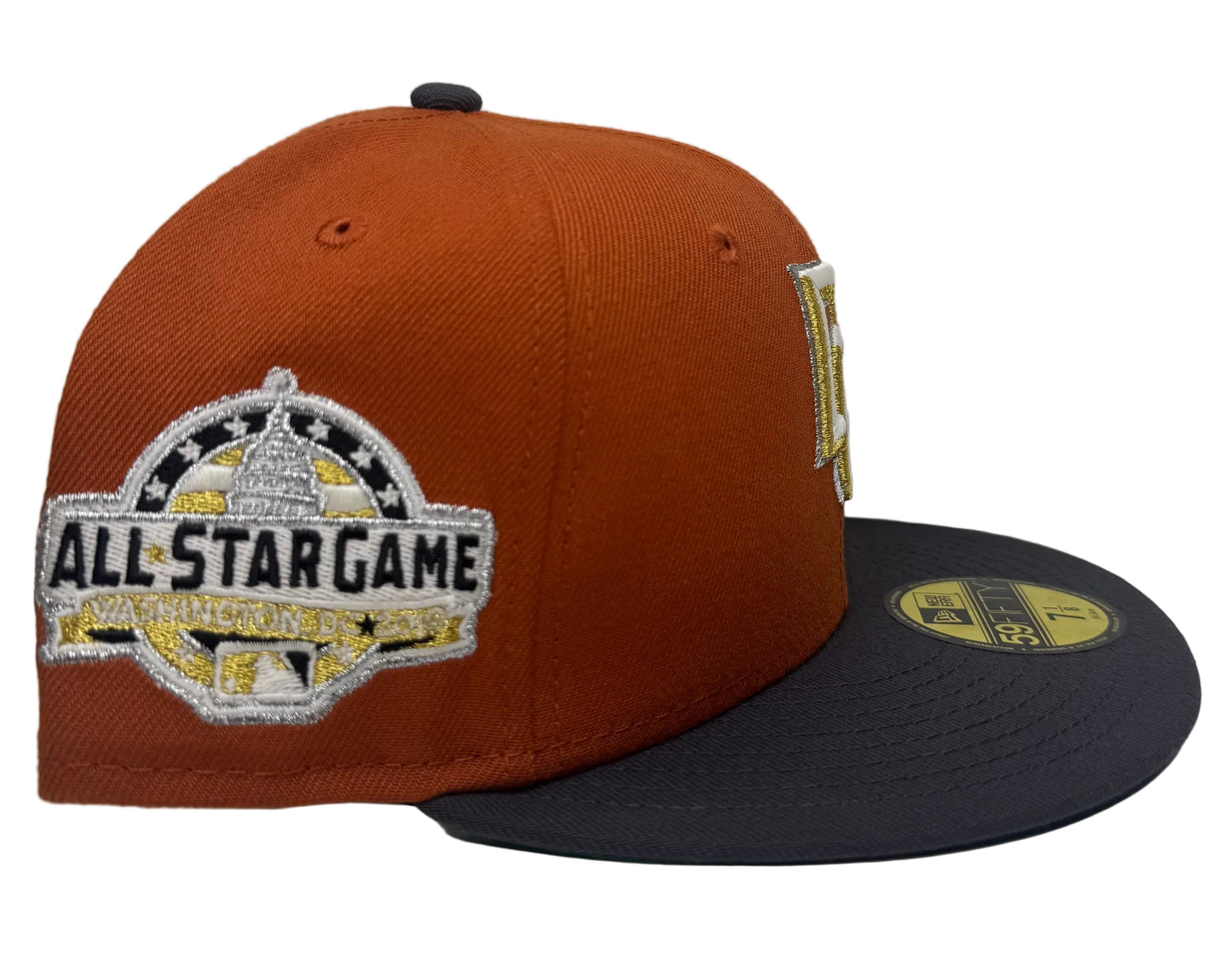 New Era Washington Nationals Stadium Anniversary Throwback Two Tone Edition 59Fifty Fitted Hat.