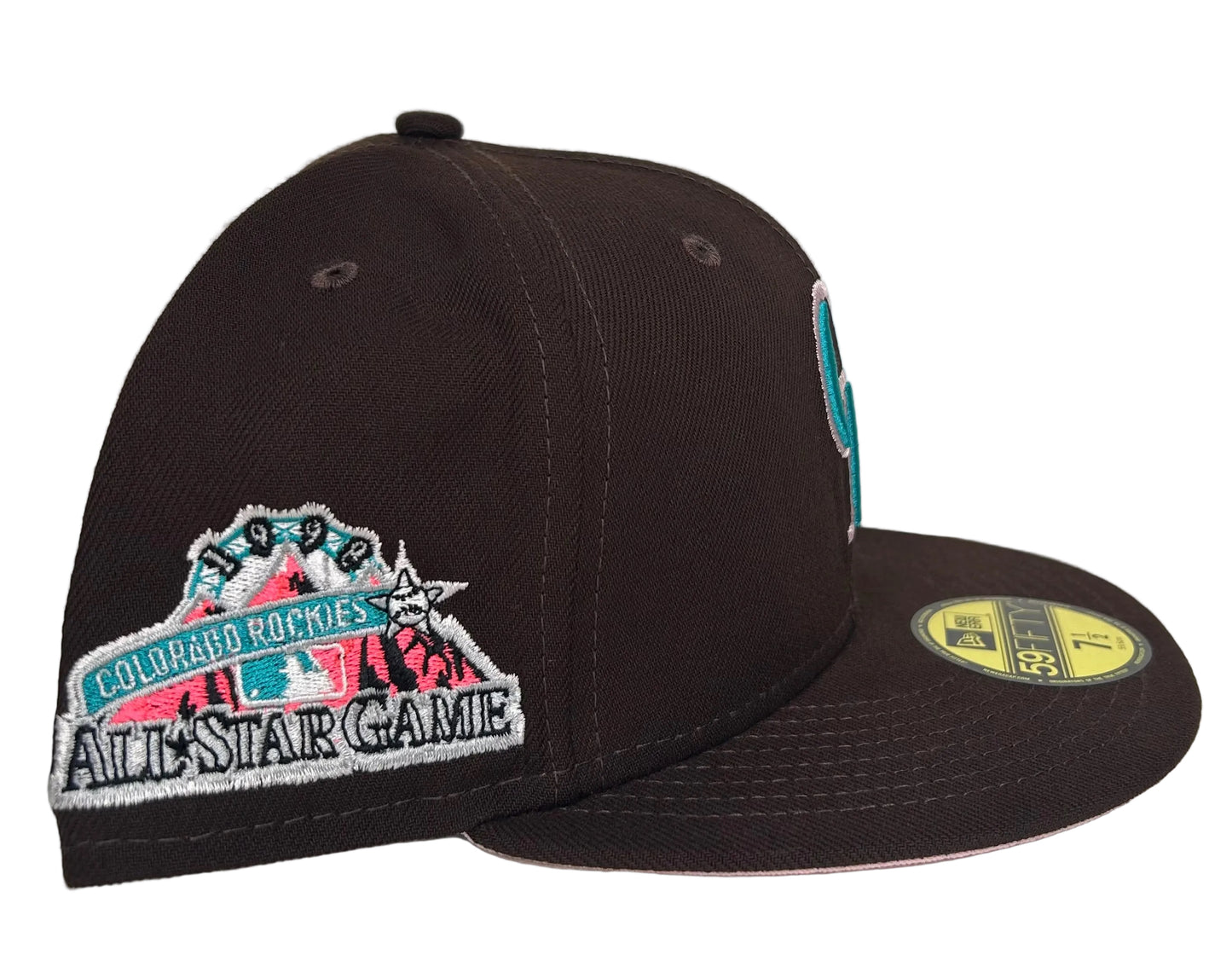 New Era Colorado Rockies 59FIFTY fitted hat features a 1998 All-Star Game side patch.
