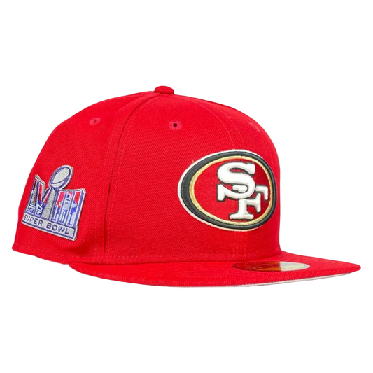 San Francisco 49ers Super Bowl LVIII New Era 59FIFTY Red Fitted Hat
