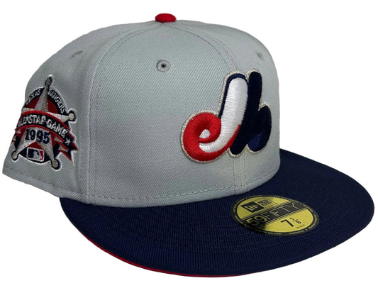 Montreal Expos Harmony 59FIFTY All Star Game 1995 Snow Grey/Navy/Red Fitted.