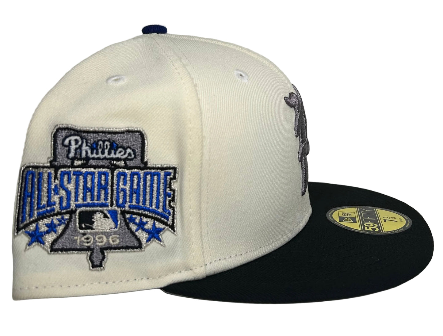 "Professor X”  By: SFD Rushmore Philadelphia Phillies 59FIFTY fitted hat design with a 1996 All-Star Game side patch.