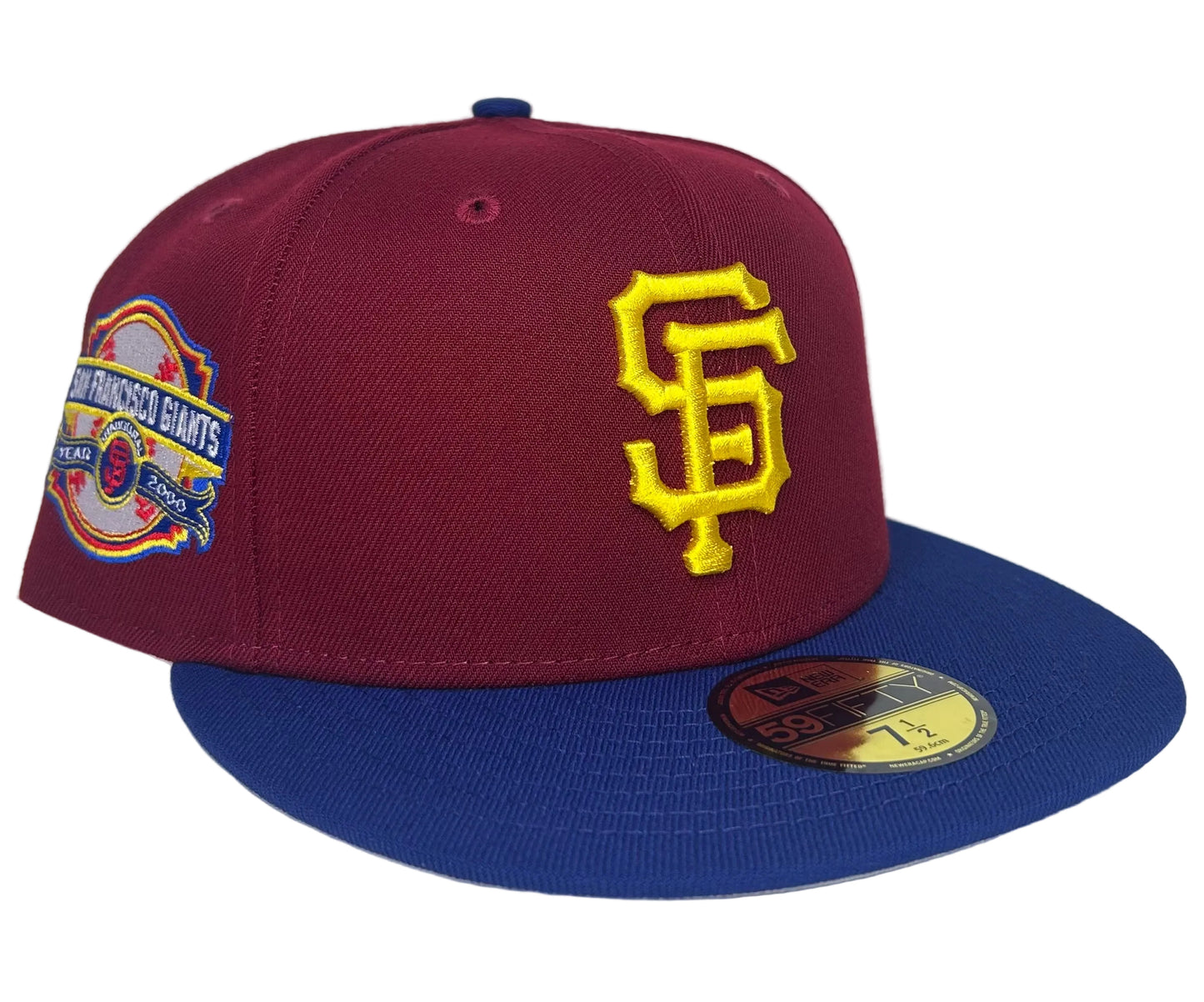 New Era San Francisco Giants Sangria Inaugural Patch HC Exclusive 59Fifty Fitted Hat.