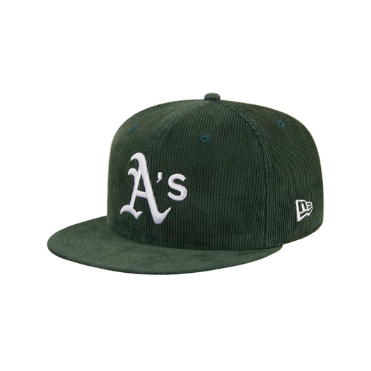 New Era 59Fifty Oakland Athletics Throwback Corduroy Green Fitted Cap