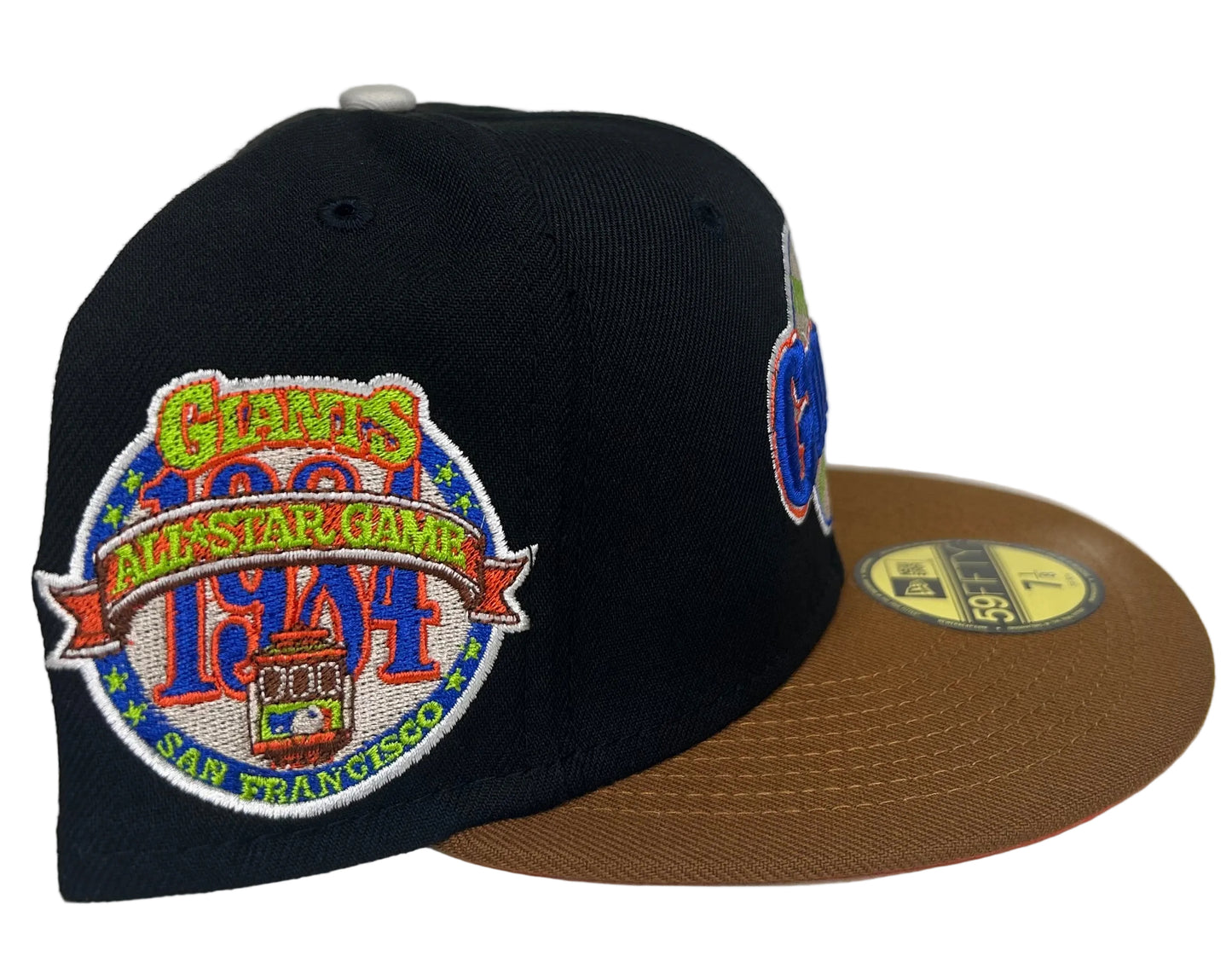 New Era San Francisco Giants "Gingerbread" 59FIFTY fitted hat featuring a 1984 All-Star Game side patch.