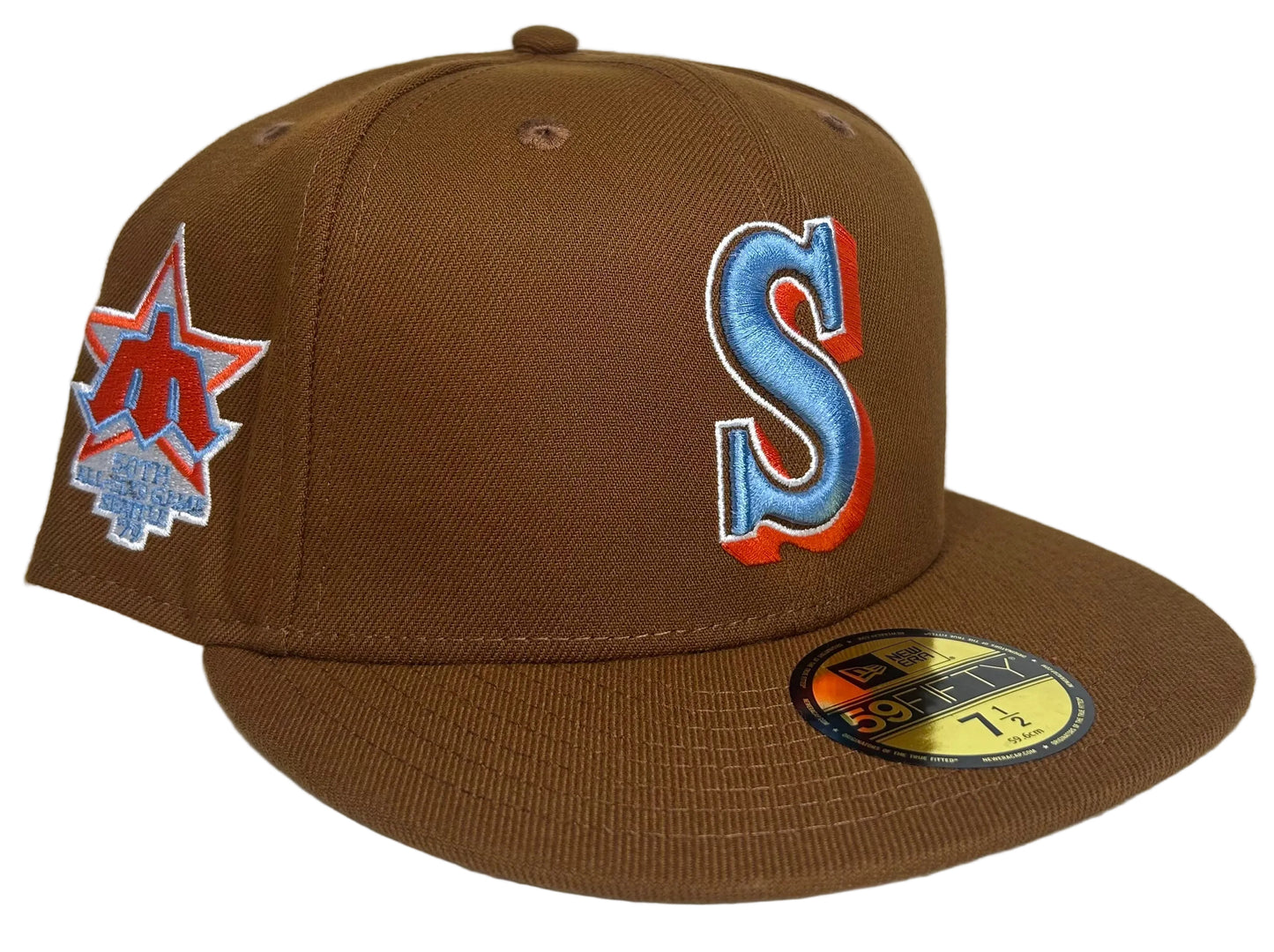 New Era Seattle Mariners 59FIFTY fitted hat featuring a 50th All-Star Game side patch.