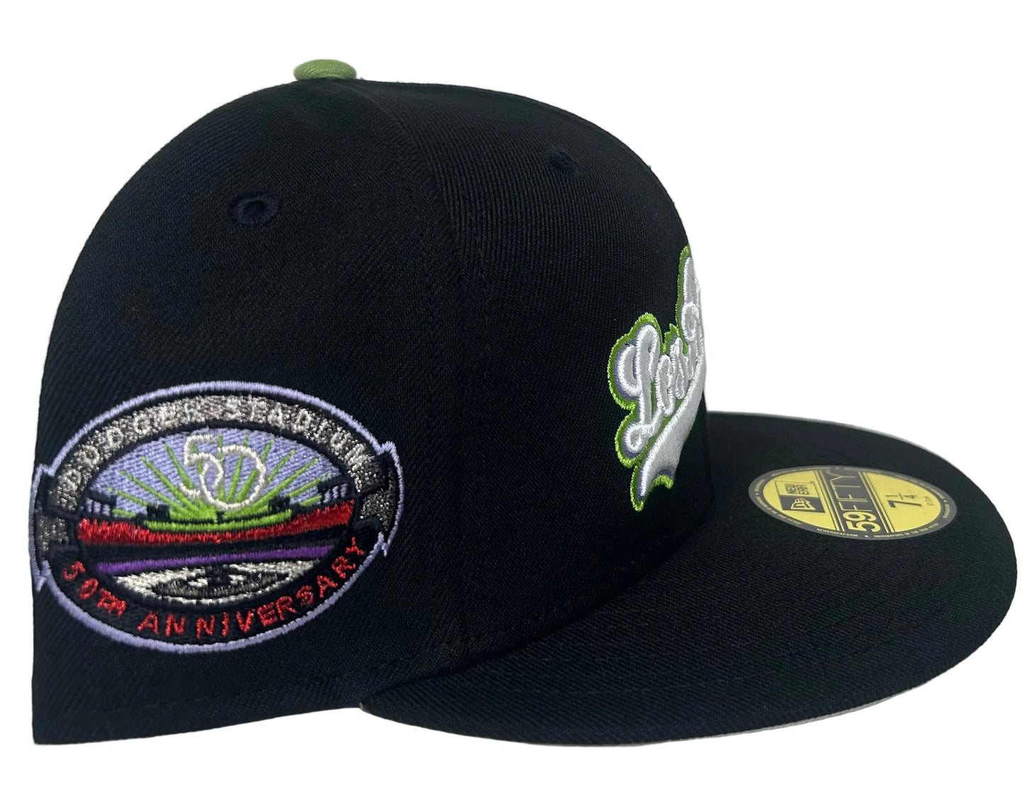 New Era Los Angeles Dodgers 50th Anniversary Stadium Patch 59FIFTY Fitted Hat.