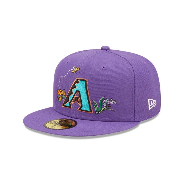 Arizona Diamondbacks Watercolor Floral New Era 59fifty fitted hat.