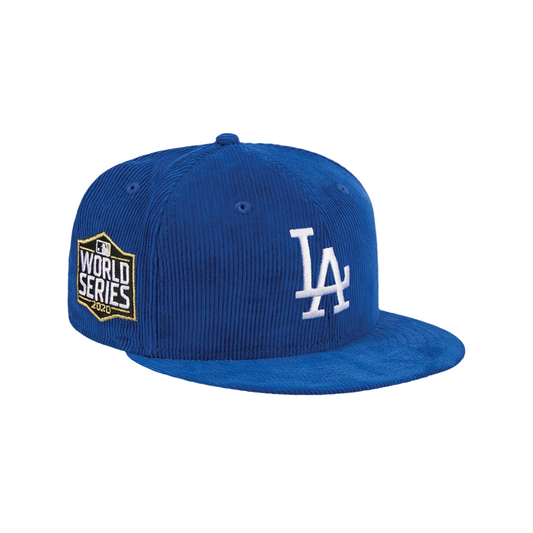 NEW ERA 59FIFTY LOS ANGELES DODGERS THROWBACK CORDUROY ROYAL BLUE FITTED HAT
