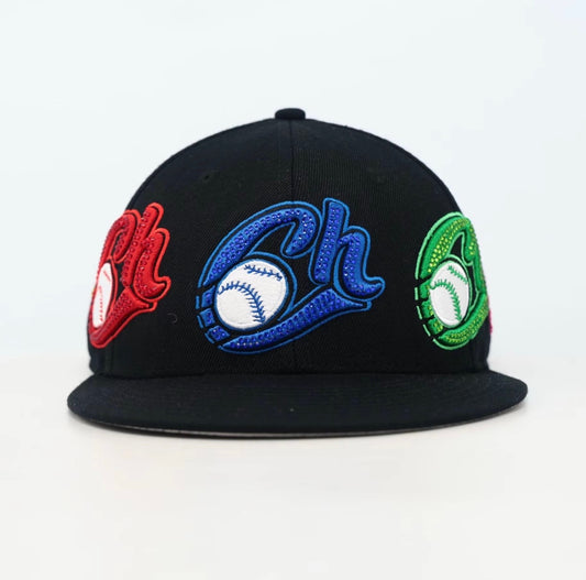 Grado Nuevo Charros x Chrome inspired Custom Fitted Hat.