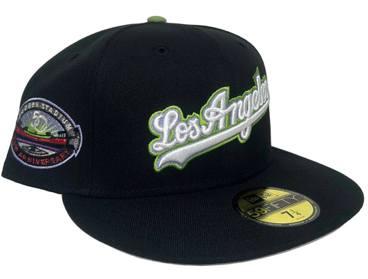 New Era Los Angeles Dodgers 50th Anniversary Stadium Patch 59FIFTY Fitted Hat.