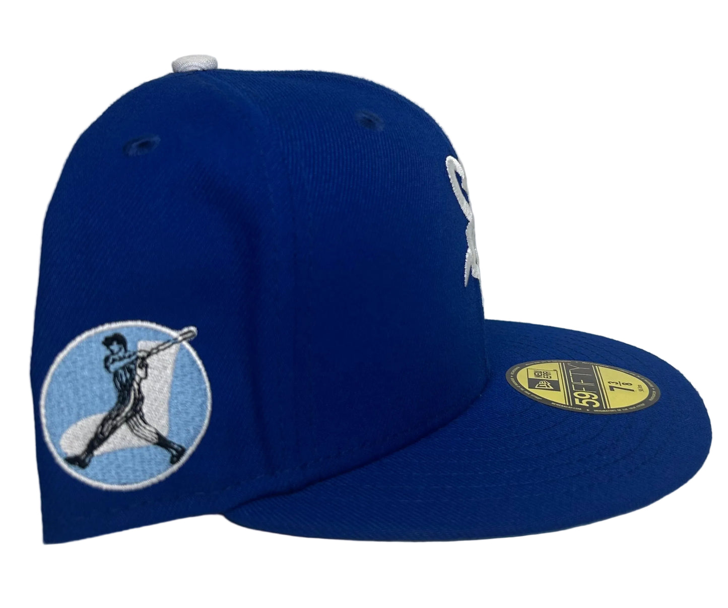 New Era Chicago White Sox  “Icy Socks” By: Fitted Bands 59FIFTY Fitted Hat featuring the classic white "SOX" logo on the front and a vintage batter side patch.