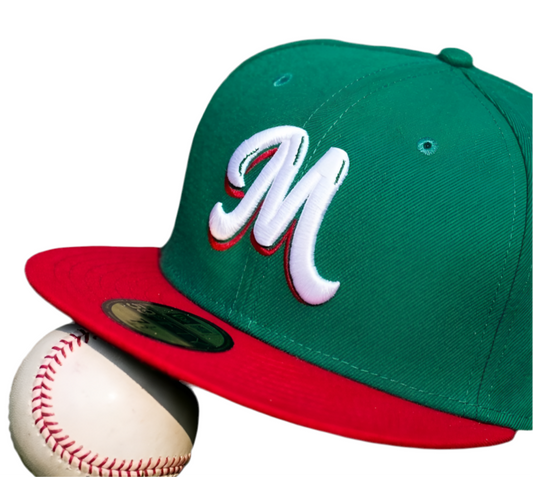 New Era Mexico Serie Del Caribe M Red Green 2 Tone 59Fifty Fitted