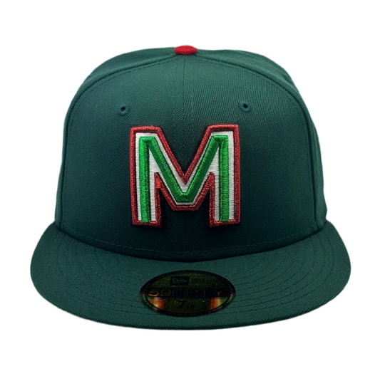 59Fifty 2024 Serie Del Caribe Mexico "M" Dark Green - Grey UV