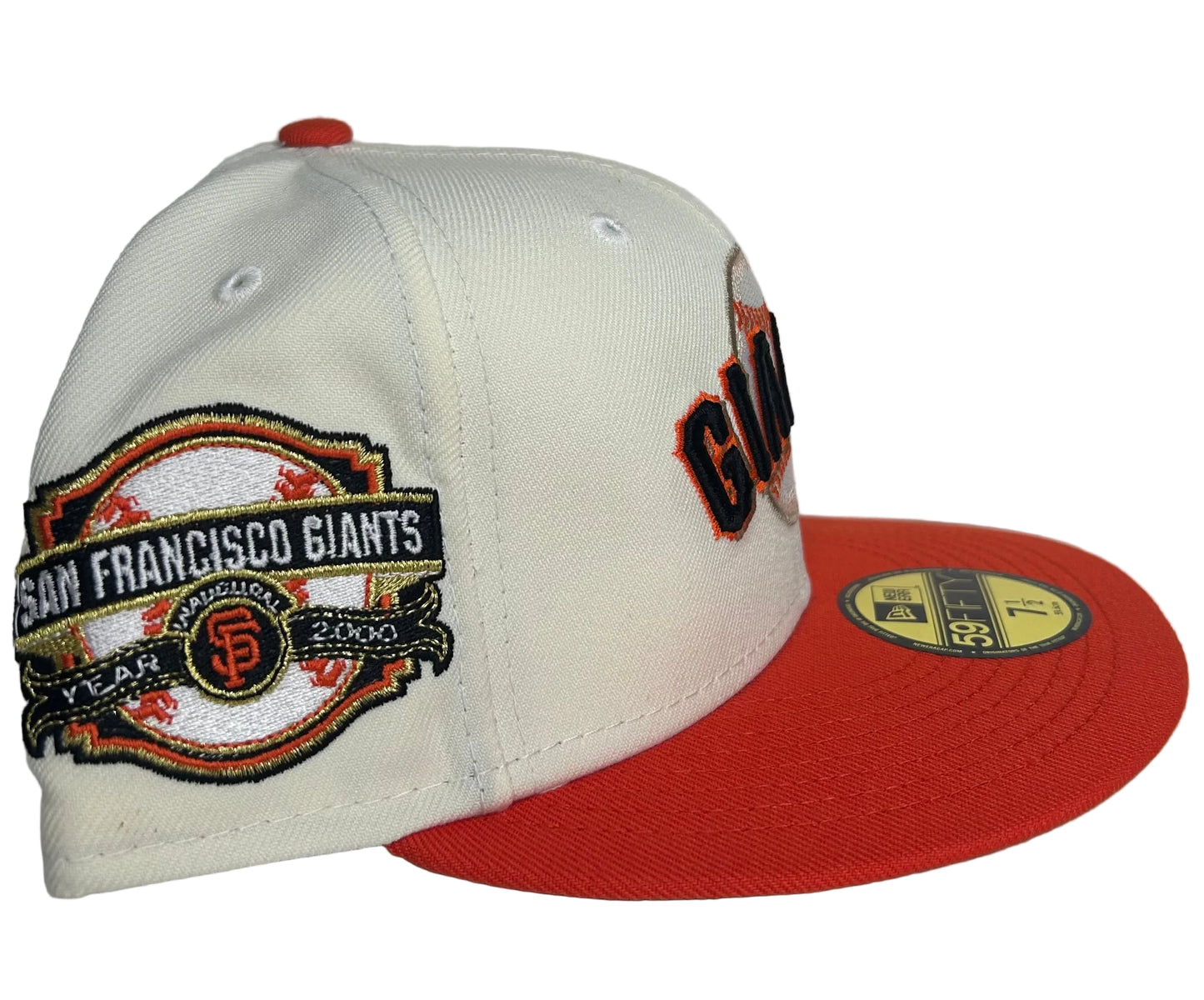 New Era San Francisco Giants 59FIFTY fitted cap featuring a 2000 year side patch.