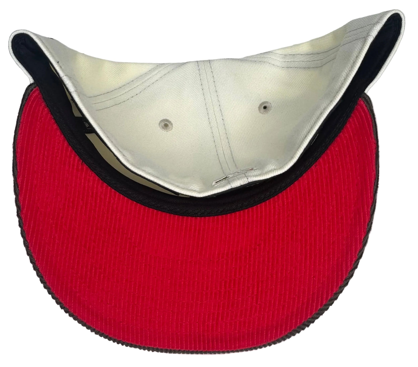 Los Angeles Dodgers Chrome Olive Corduroy 1st LA WS Patch Red Corduroy UV 59FIFTY Fitted Hat.