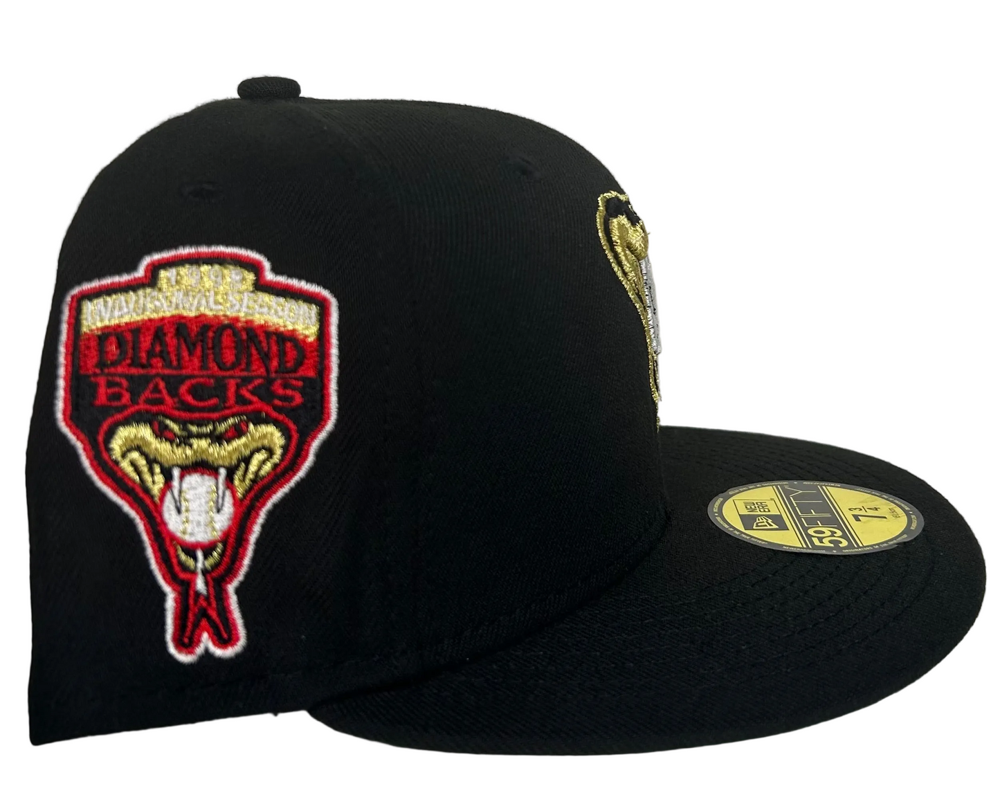 New Era Arizona Diamondbacks Beer Pack Inaugural Patch Snakehead HC Exclusive 59Fifty Fitted Hat.