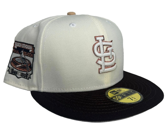 St. Louis Cardinals 2-Tone W/ a  Busch Stadium Final Season Patch New Era 59fifty Hat.