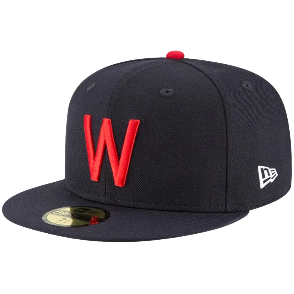 Washington Senators New Era Cooperstown Collection Wool 59FIFTY Fitted Hat - Navy