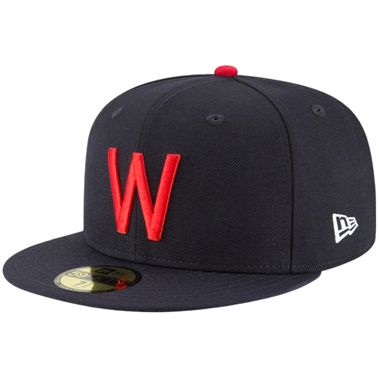Washington Senators New Era Cooperstown Collection Wool 59FIFTY Fitted Hat - Navy