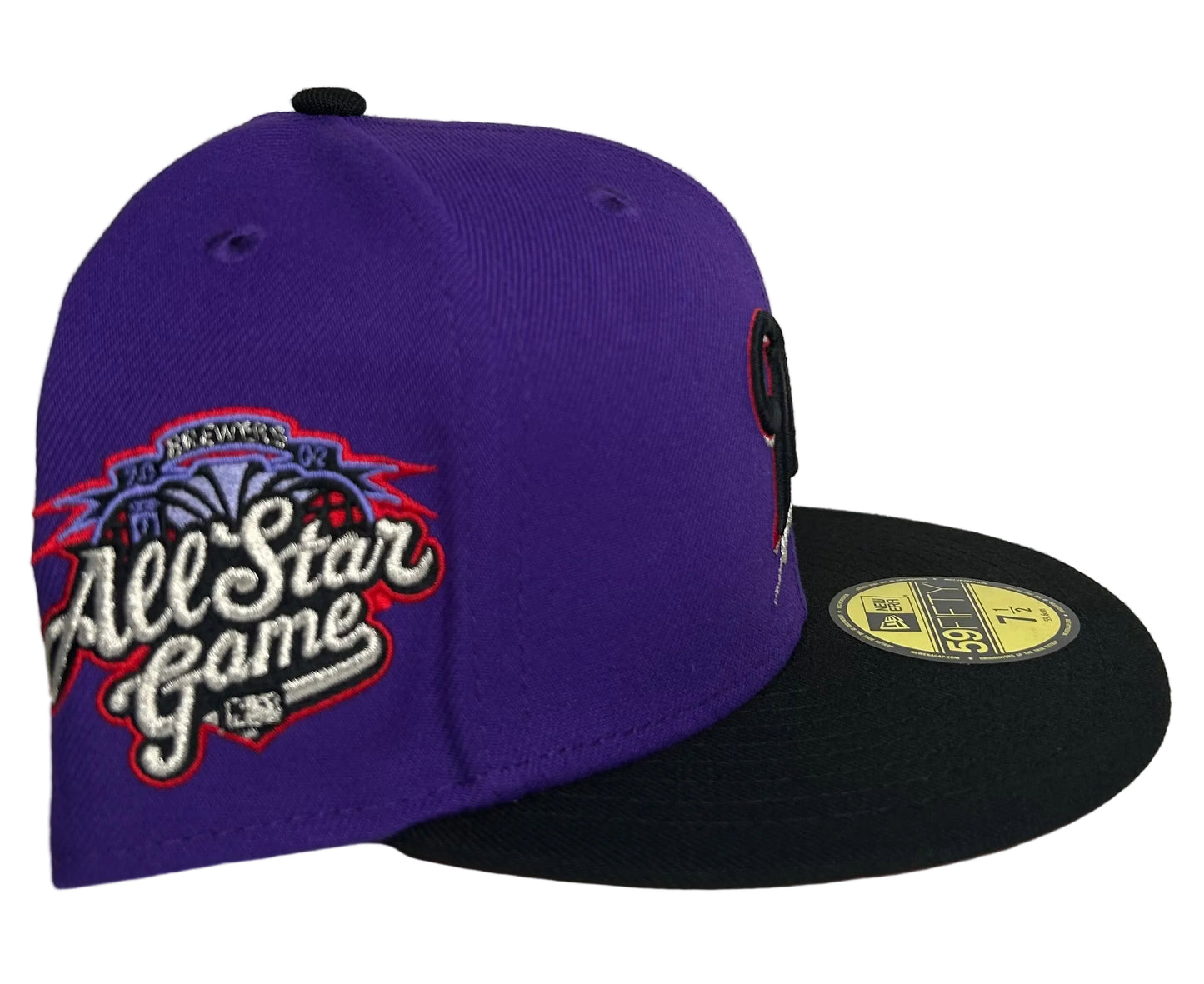 New Era Milwaukee Brewers T-Dot 2002 All Star Game Patch HC Exclusive 59Fifty Fitted Hat.