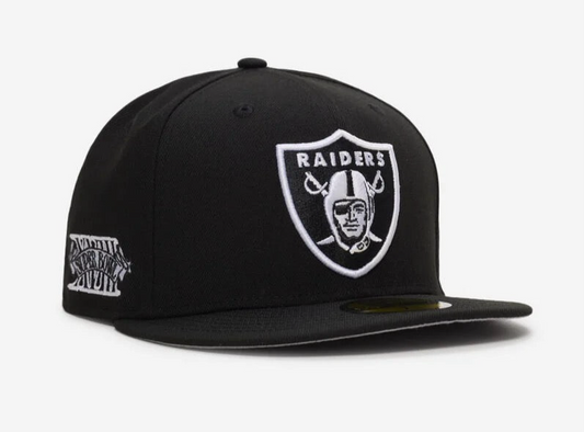 Raiders New Era 59fifty Super Bowl XVIII Patch Black Hat