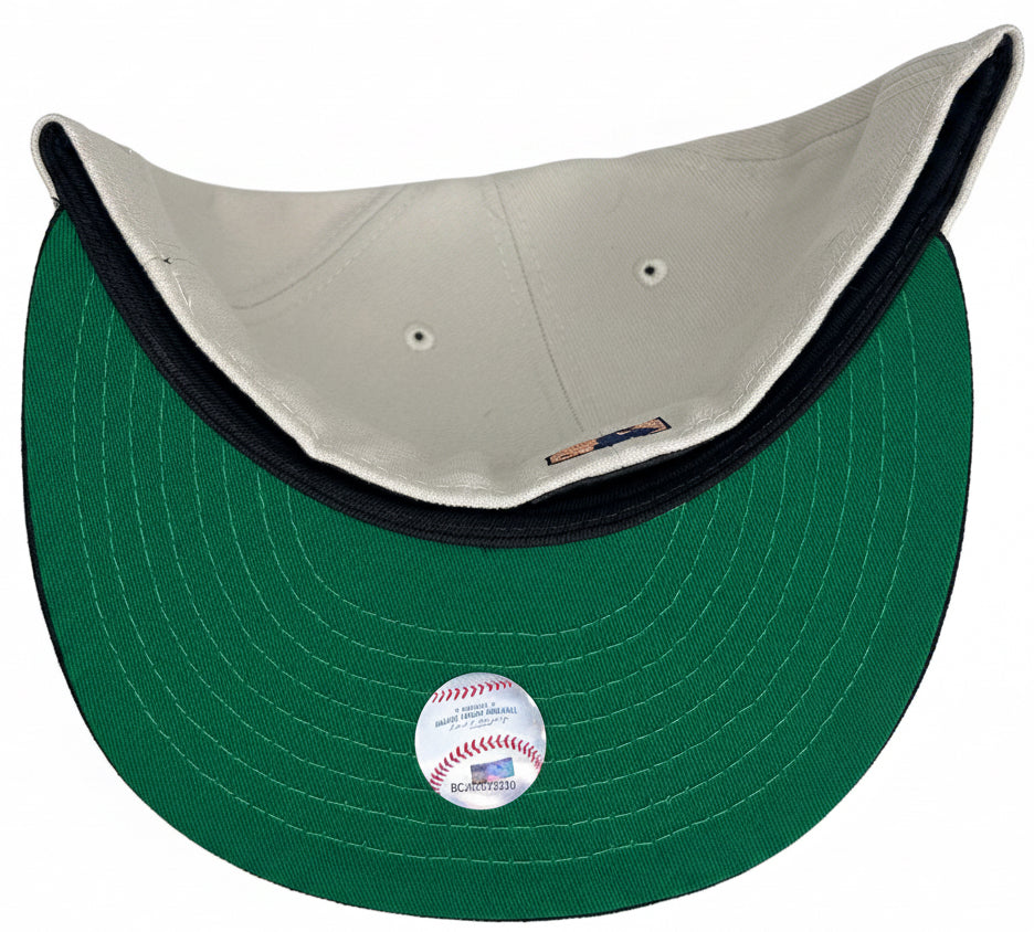 New Era Kansas City Royals 59Fifty fitted cap featuring a 40th anniversary side patch, cream crown, and navy blue visor.