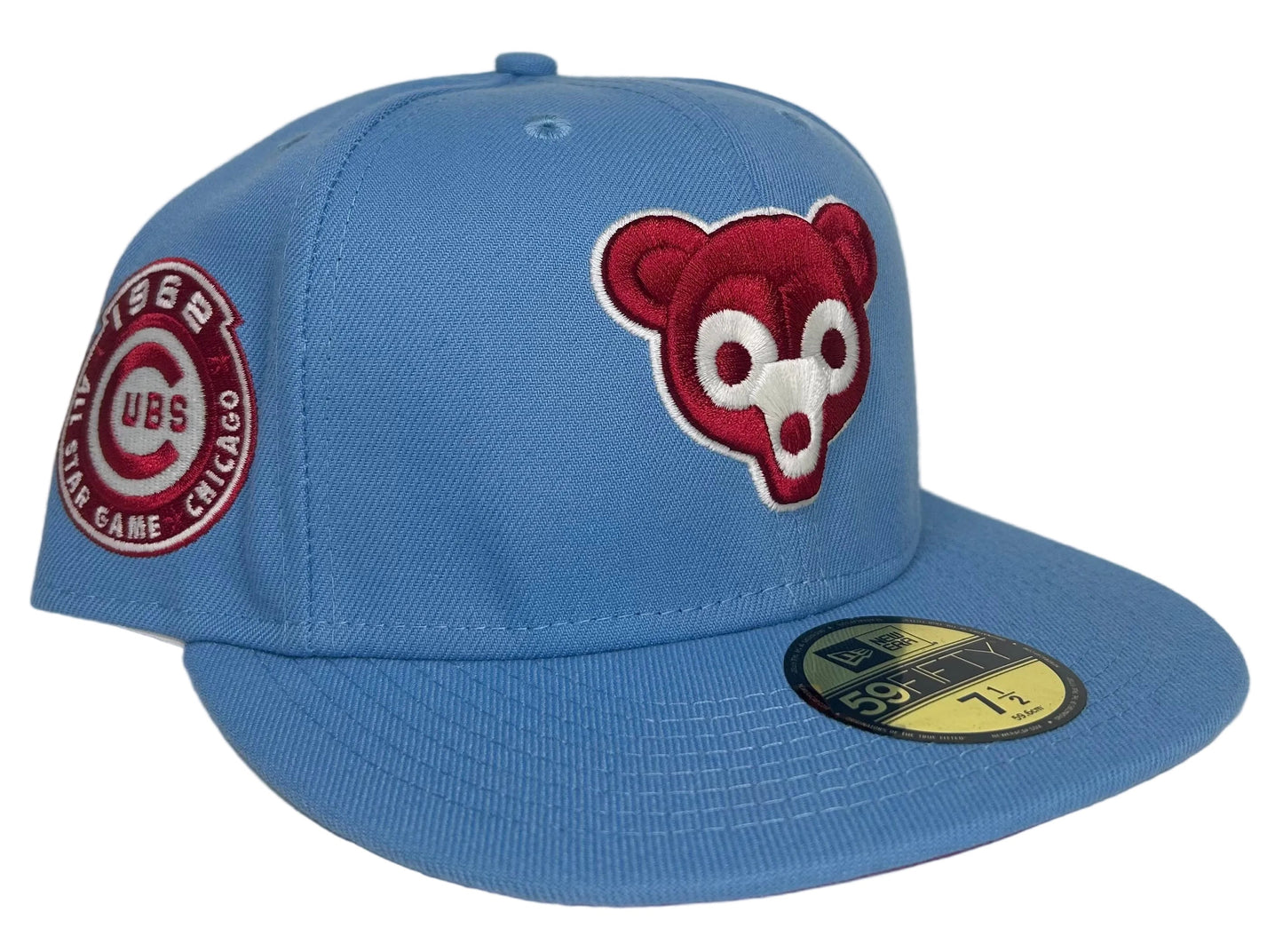 New Era 59FIFTY Chicago Cubs fitted hat features a red 1962 All-Star Game patch on the side.