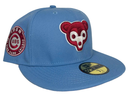 New Era 59FIFTY Chicago Cubs fitted hat features a red 1962 All-Star Game patch on the side.
