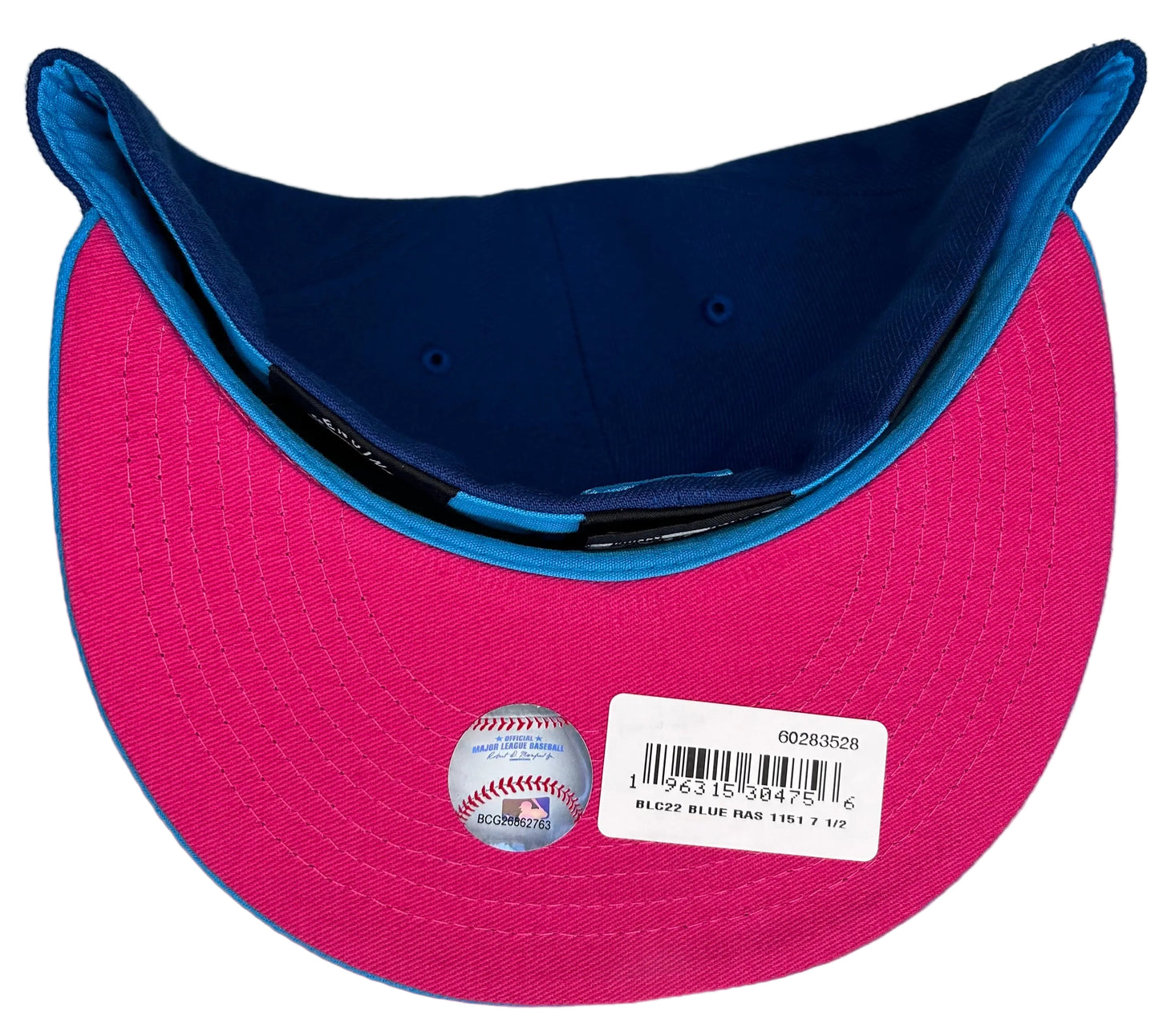 San Francisco Giants New Era Blue/Light Blue MLB x Big League Chew Big Rally Blue Raspberry Flavor Pack 59FIFTY Fitted Hat.