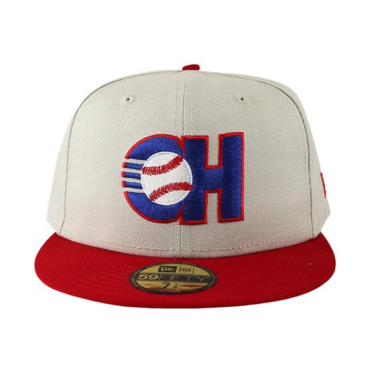New Era 59fifty Charros “CH” Stone/Red Bill Liga Mexicana del Pacífico