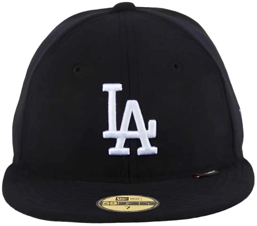 NEW ERA 59FIFTY POLARTEC FLEECE LOS ANGELES DODGERS HAT BLACK WHITE
