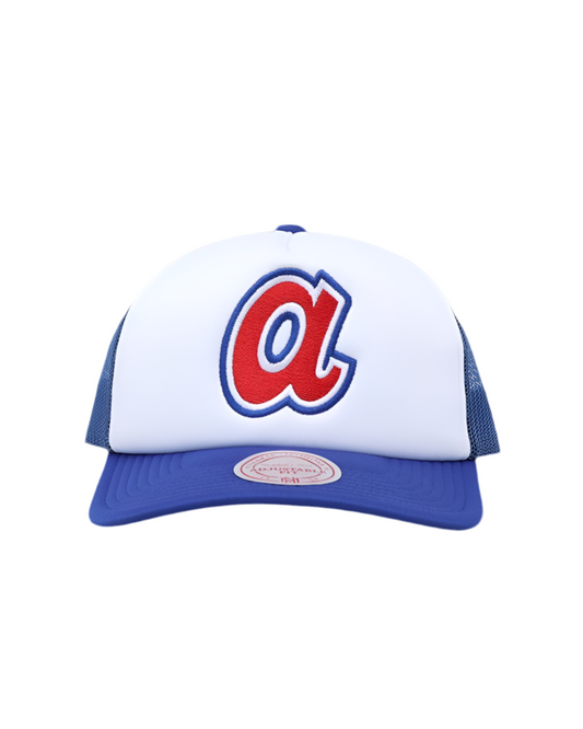 Mitchell and Ness Atlanta Braves Team Foam Trucker Snapback