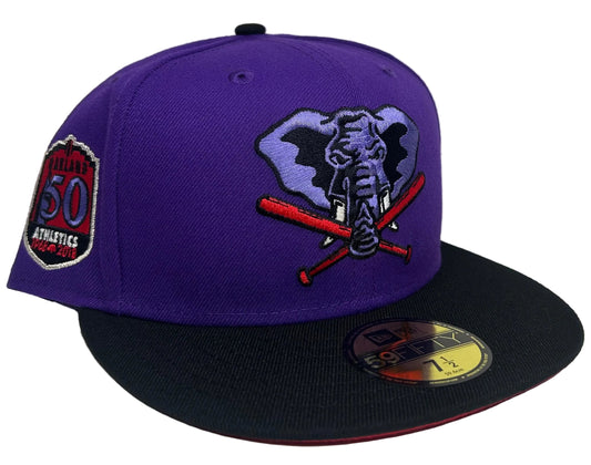 New Era Oakland Athletics T-Dot 50th Anniversary Patch Alternate HC Exclusive 59Fifty Fitted Hat.