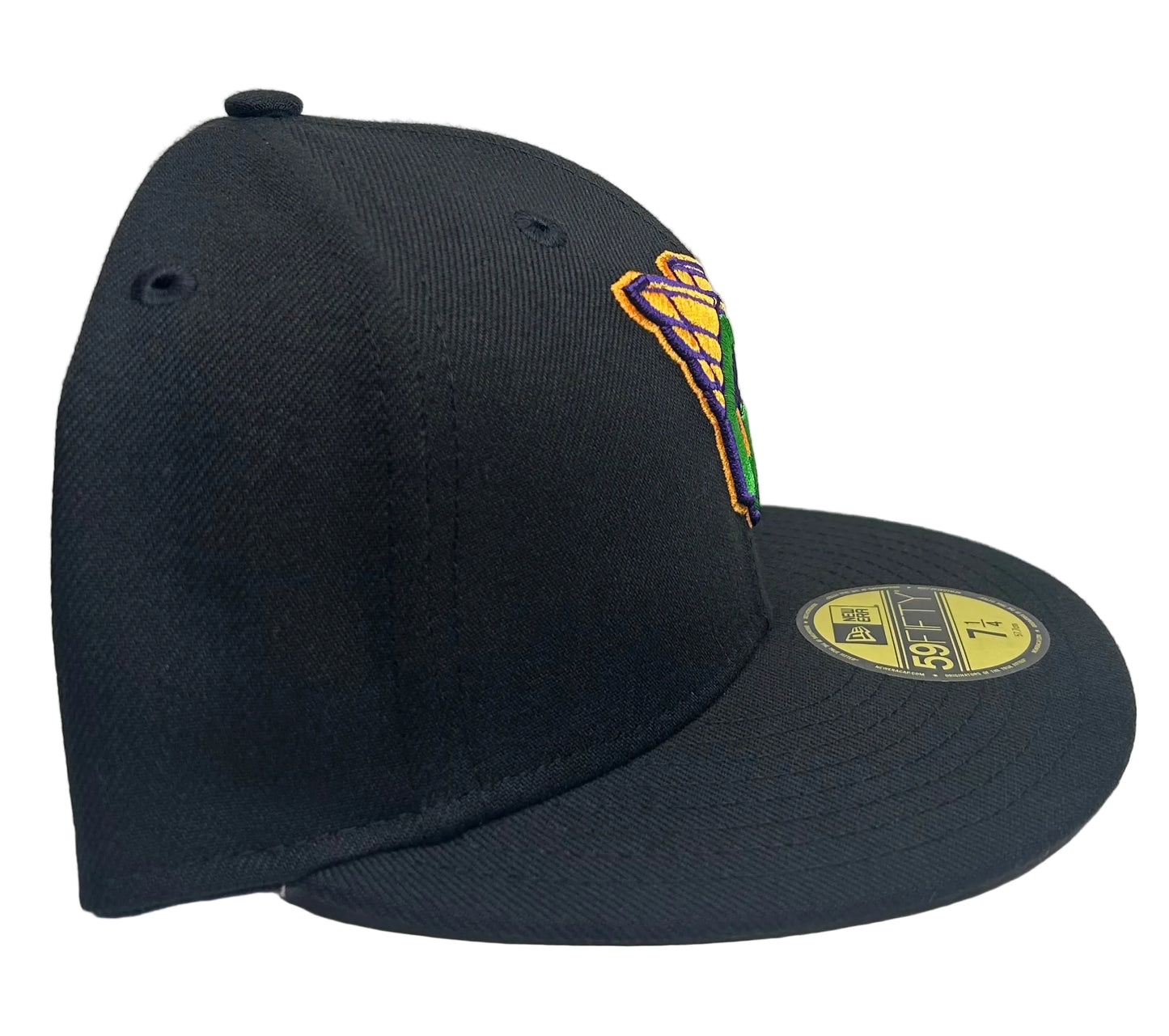NEW ERA 59FIFTY CLEVELAND GUARDIANS ALTERNATE HAT - BLACK, GREEN, ORANGE - BLACK/GREEN/ORANGE /