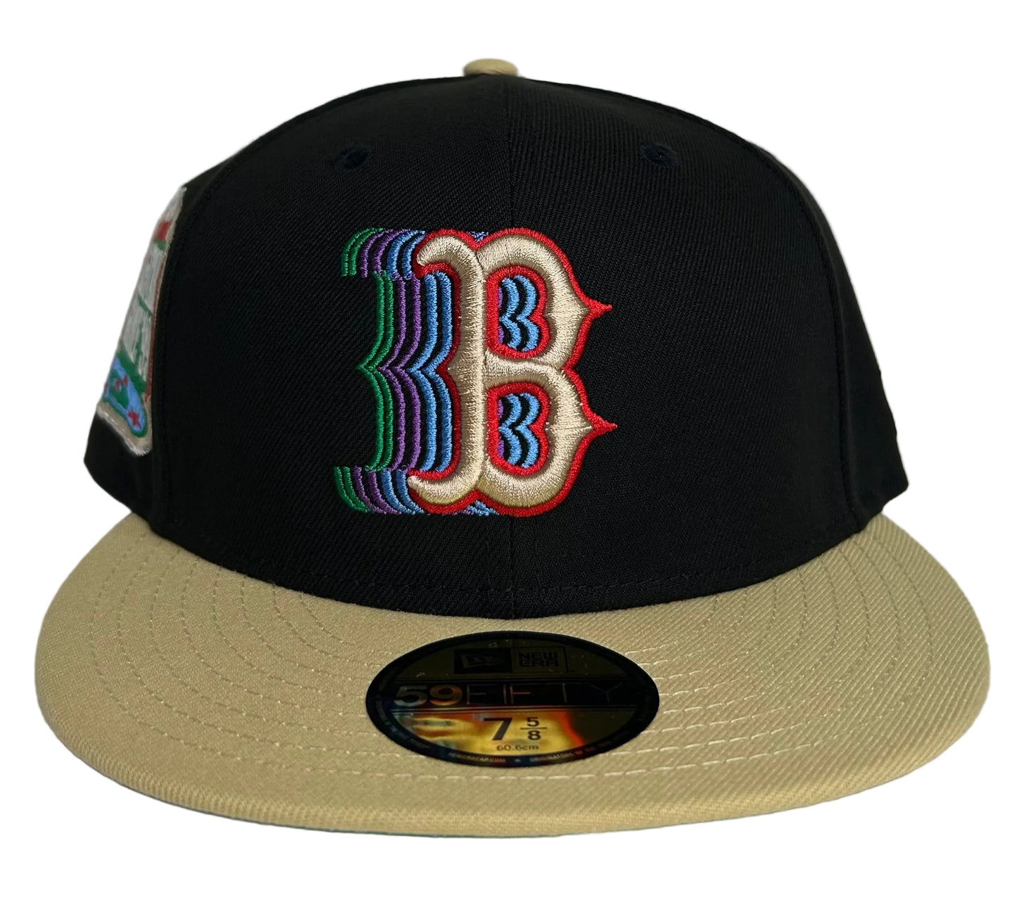 New Era 59fifty Black Boston Red Sox Fitted Hat.