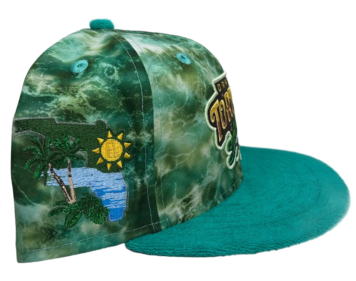 New Era 59FIFTY fitted hat featuring a "Back To The Sea" Daytona Tortugas design.