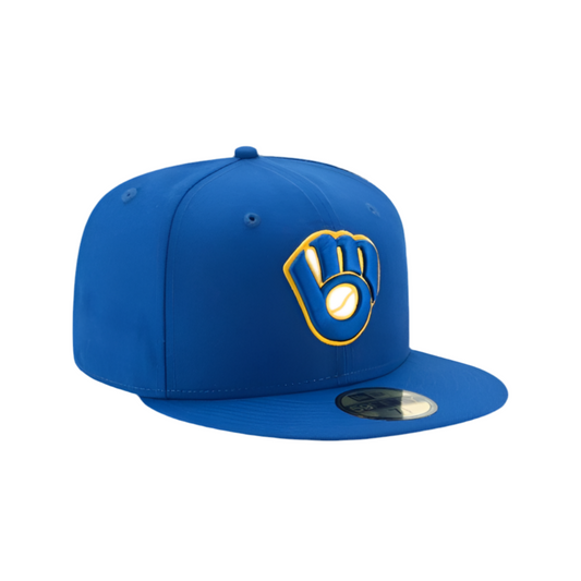 Milwaukee Brewers Royal Blue Basic Color New Era 59Fifty Fitted Hat