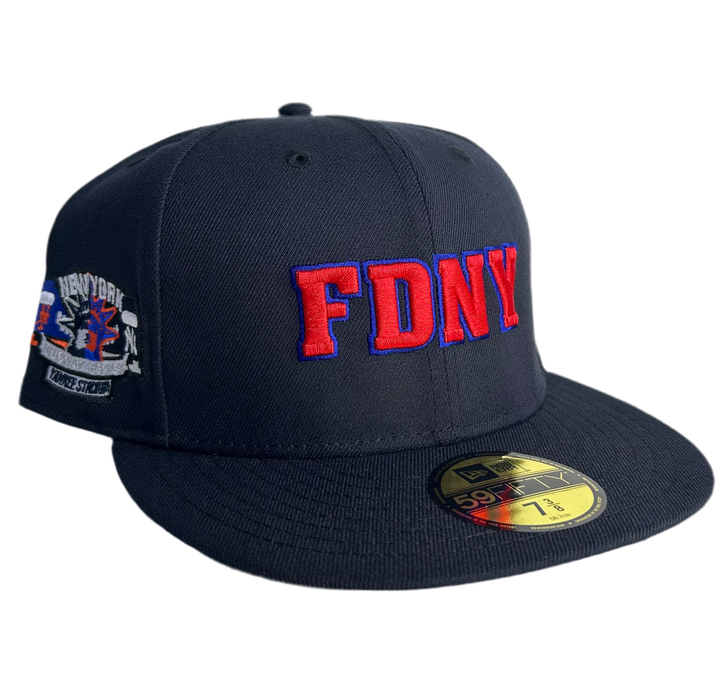 New Era 59FIFTY New York Yankees FDNY fitted hat in navy blue w/ Gray UV.