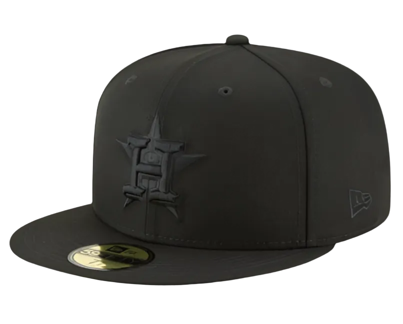Men's Houston Astros New Era Black Primary Logo Basic 59FIFTY Fitted Hat
