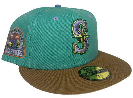 Seattle Mariners 30th Anniversary "Squidward Inspired" New Era 59FIFTY Fitted Hat.