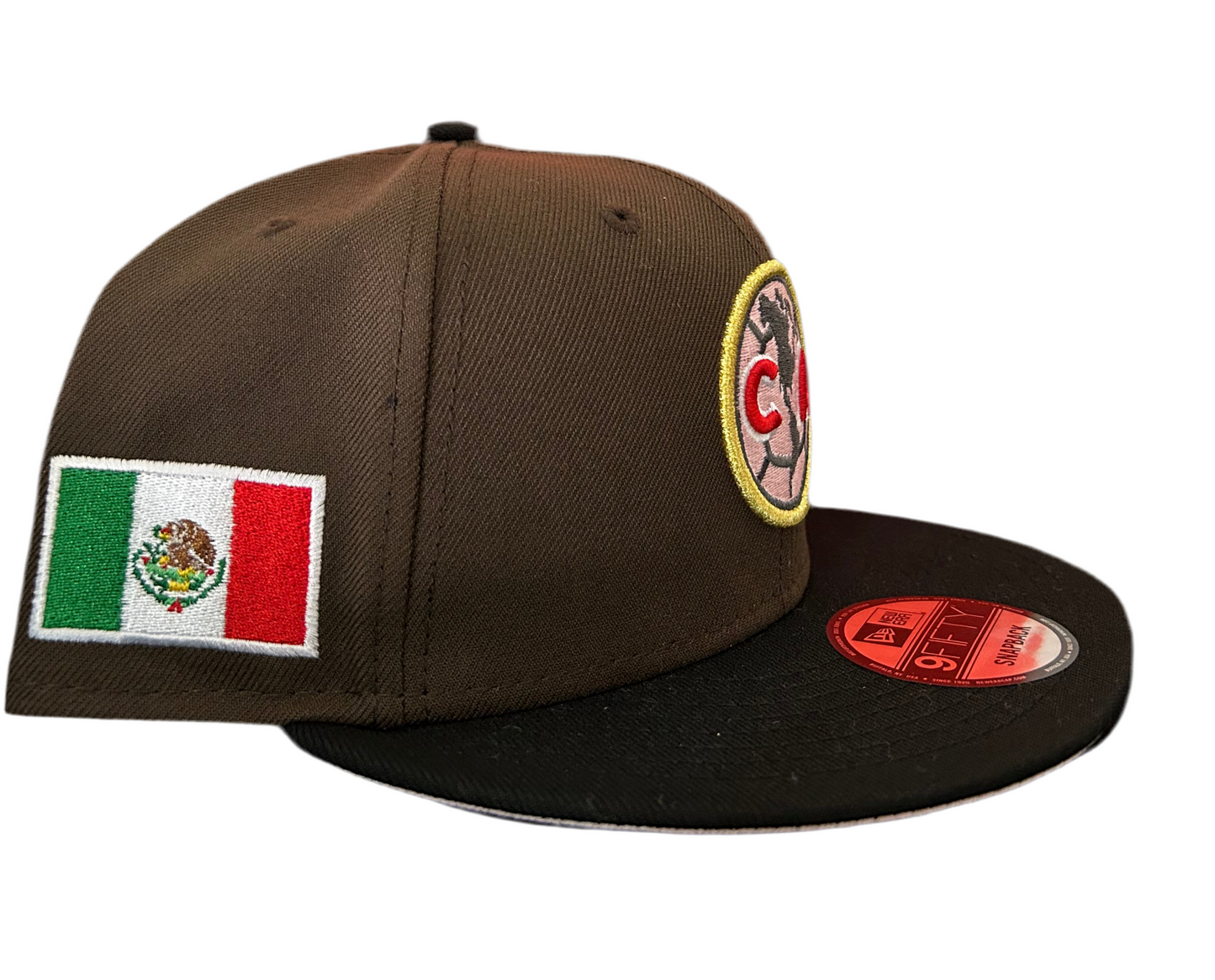 New Era 9fifty Snapback Liga MX Club America Mocha Pink UV SnapBack