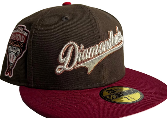 New Era 59Fifty Arizona Diamondbacks “GITD Rushmore” Pink UV fitted Hat.